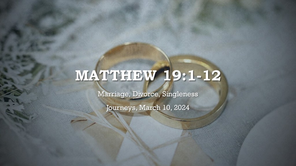 Marriage and Divorce